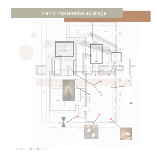 architecture intérieure _ design d'espaces _ concept archi deco 17_ ile de ré _ la rochelle- plan 2d